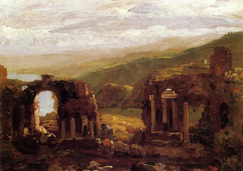 Thomas Cole Ruins of Taormina Germany oil painting art